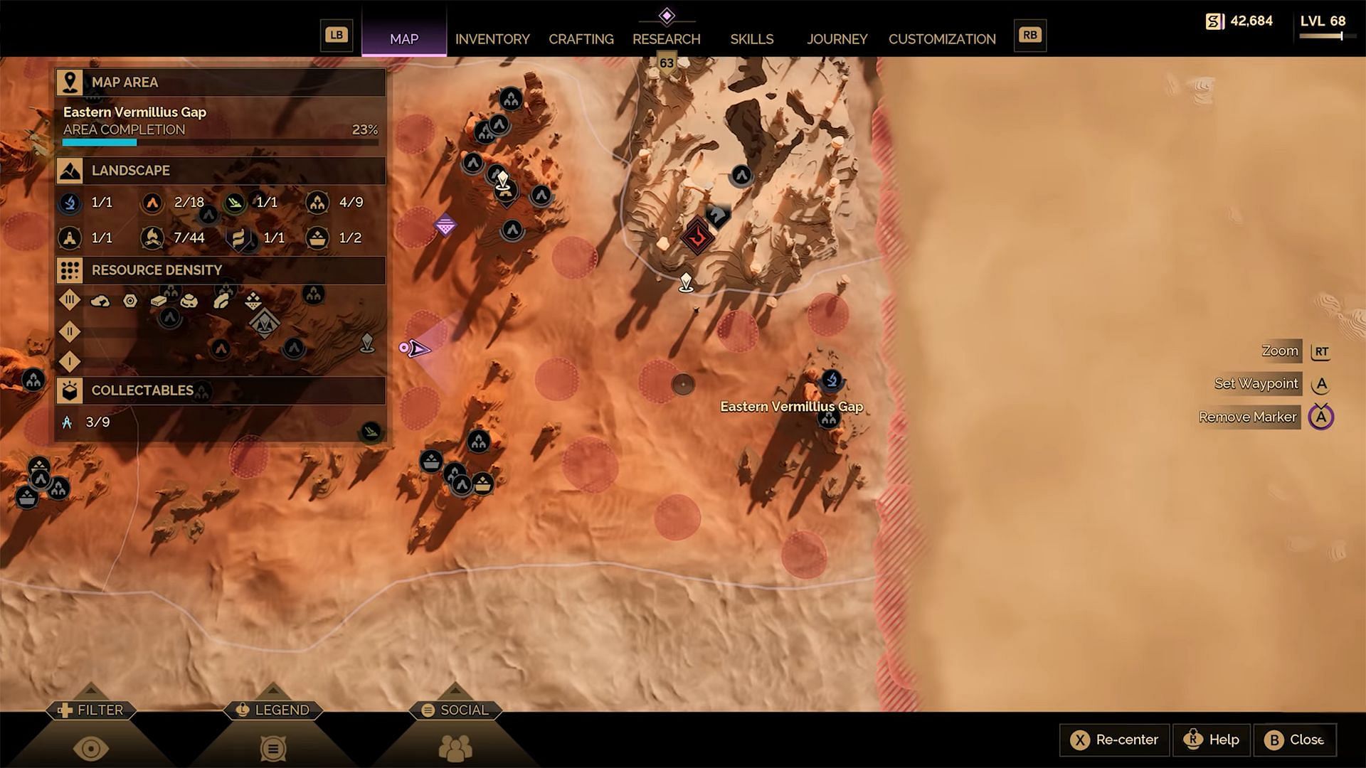 You must go toward the edge of your map to find the access points leading to the Deep Desert (Image via Funcom)